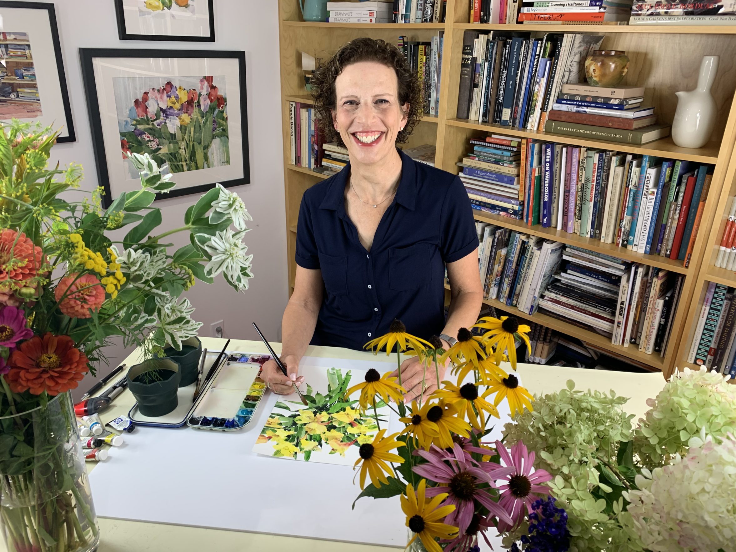 Shari Blaukopf in her studio