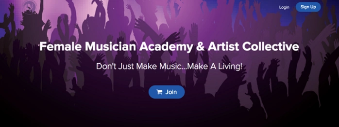 female musician academy screengrab