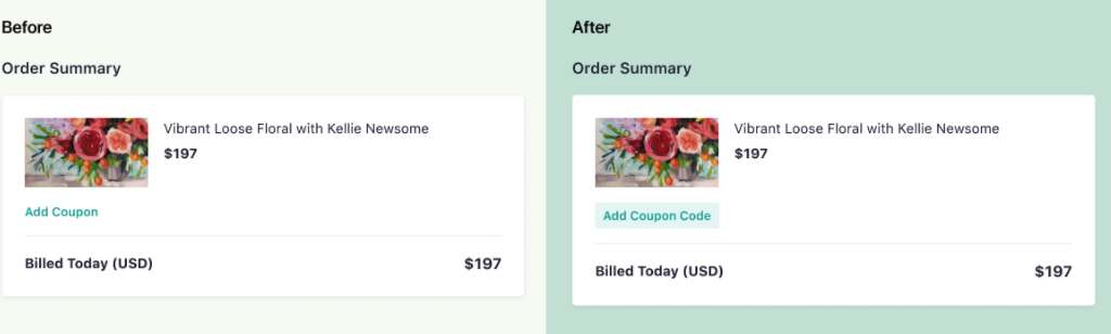 Coupon code design