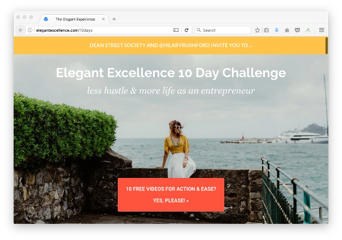 elegant excellence homepage