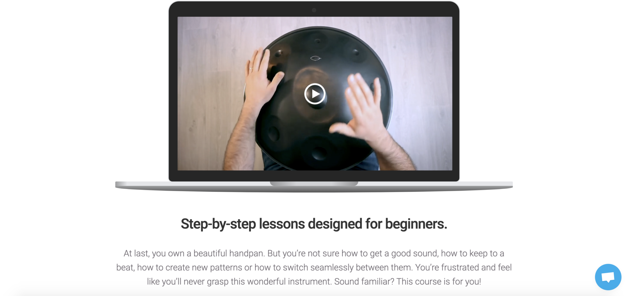 Master the Handpan course page