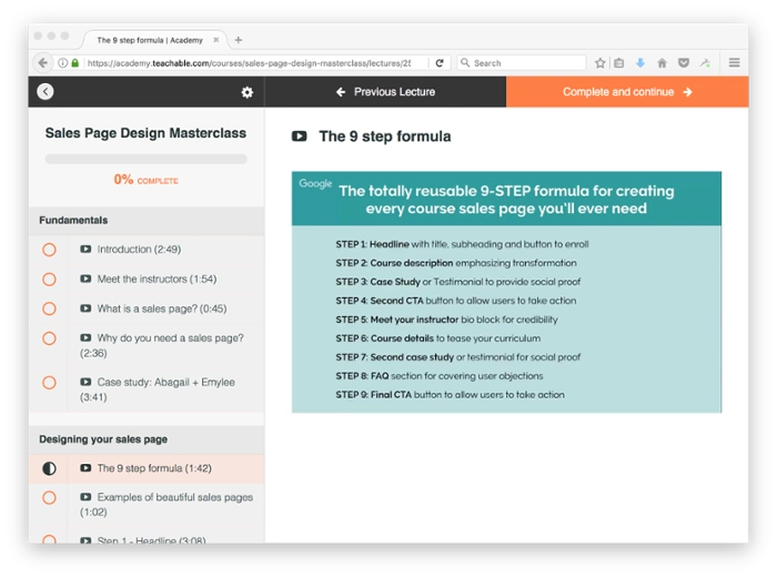 sales page masterclass