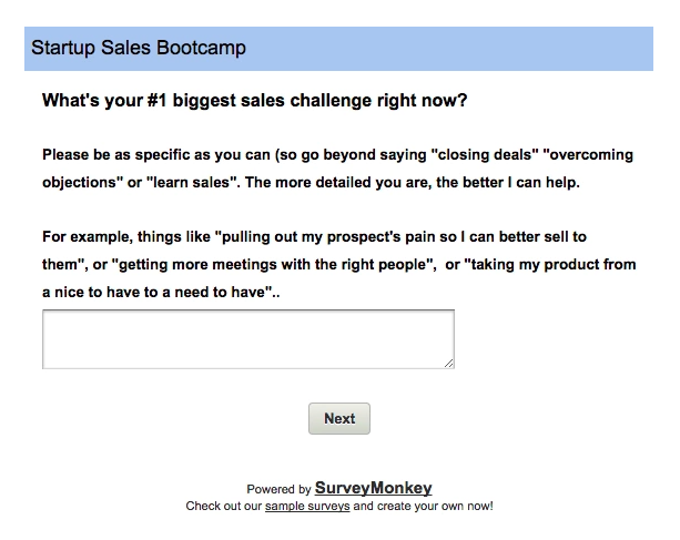 SurveyMonkey Product Email Examples