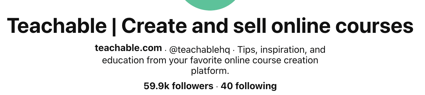 teachable pinterest display name