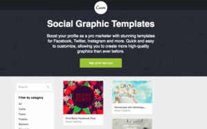 canva homepage