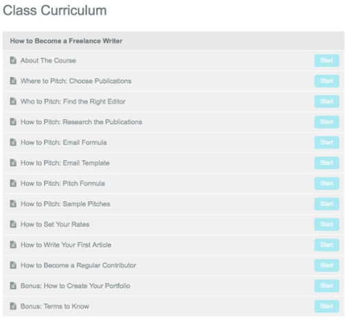 class curriculum