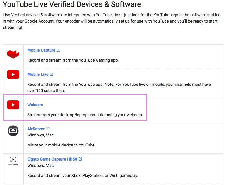 YouTube verified devices