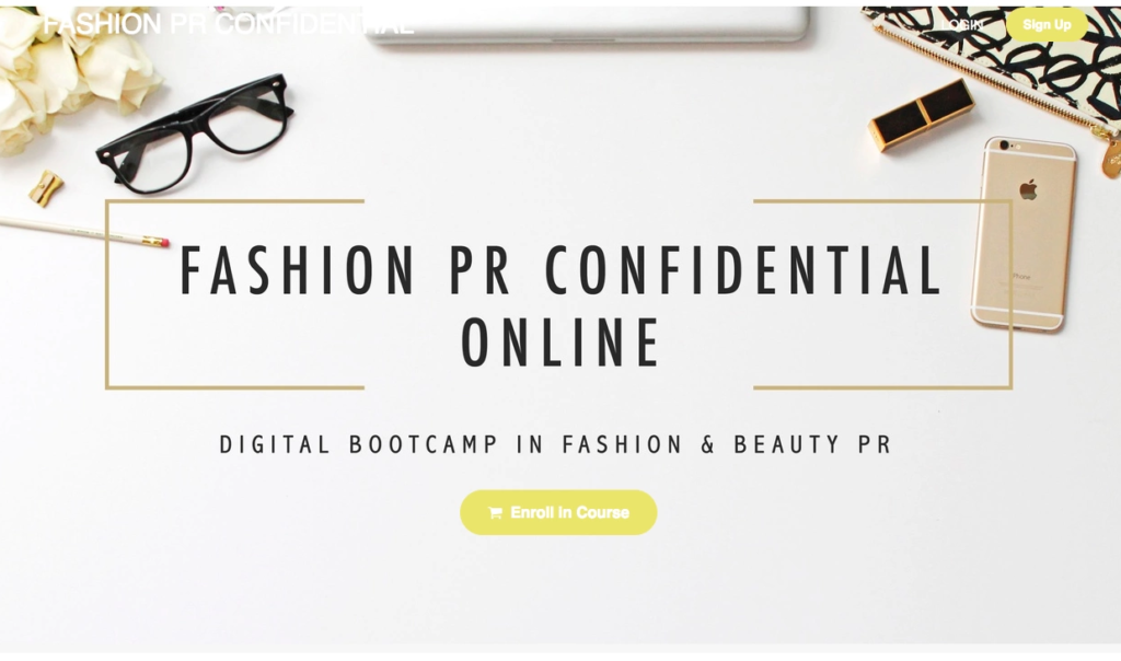 fashion pr confidential sales page