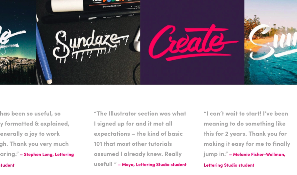 lettering studio testimonials