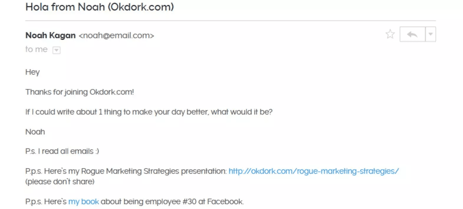 Okdork email