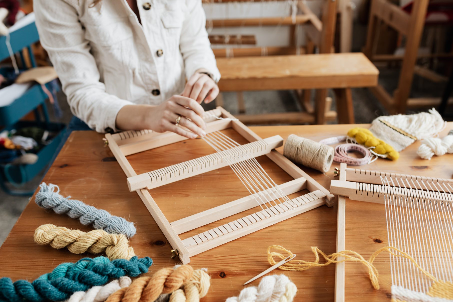 weaver at loom