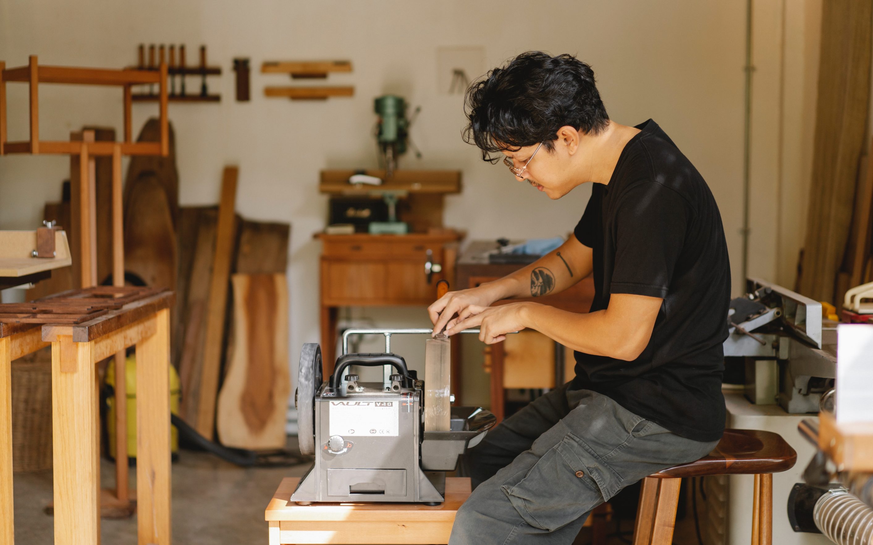 man in workshop