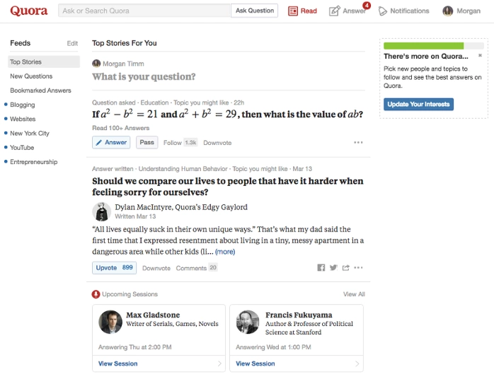 Quora examples