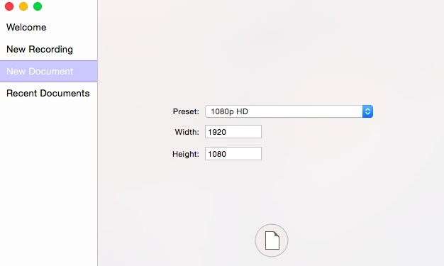 adjusting recording size