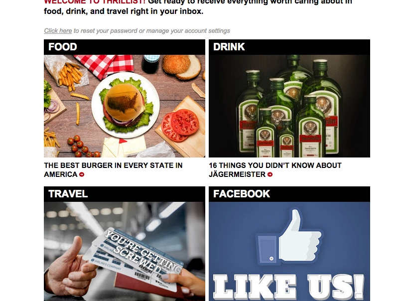 thrillist welcome email example