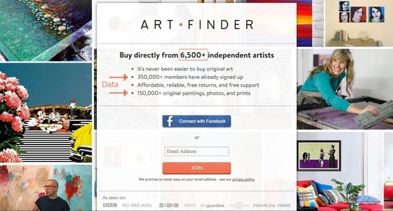 Art Finder data image