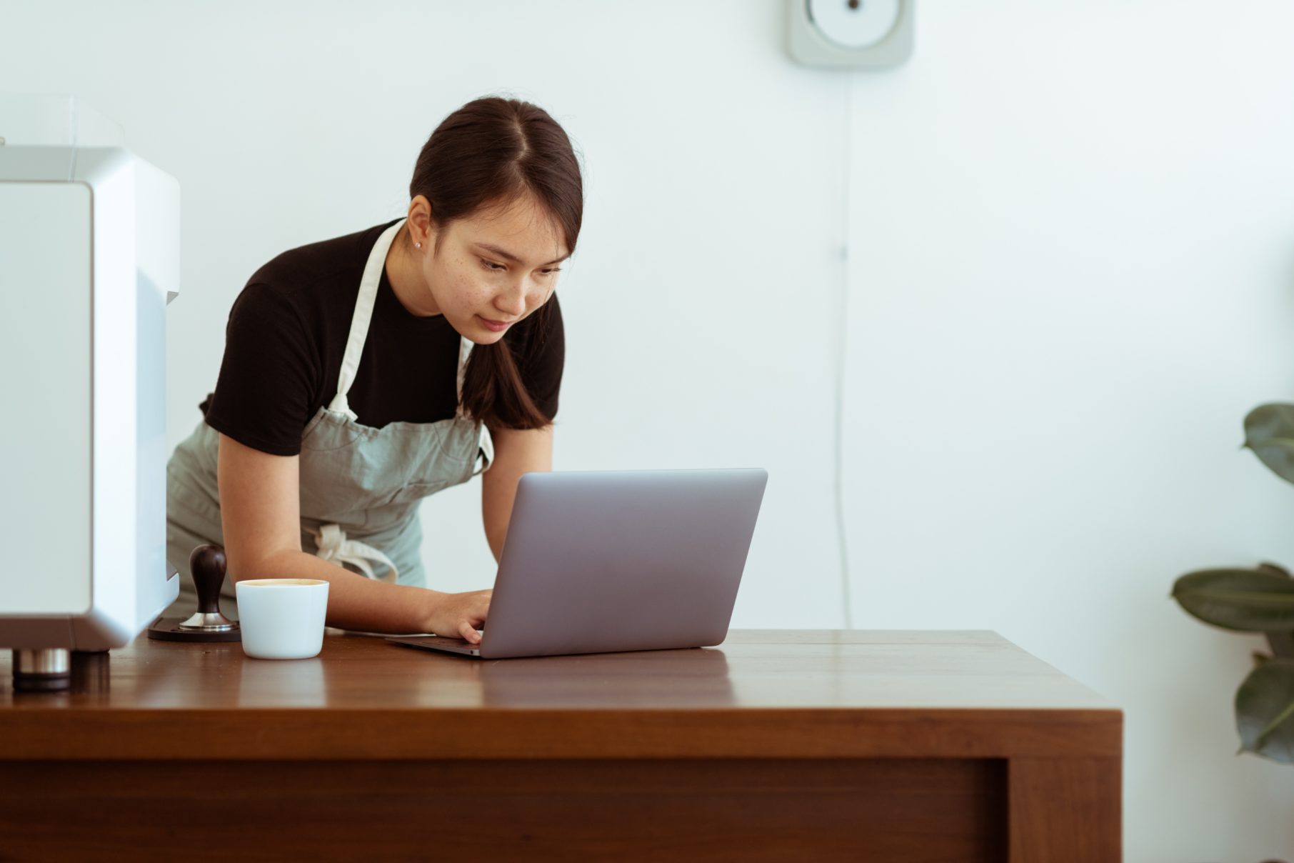 person working on computer