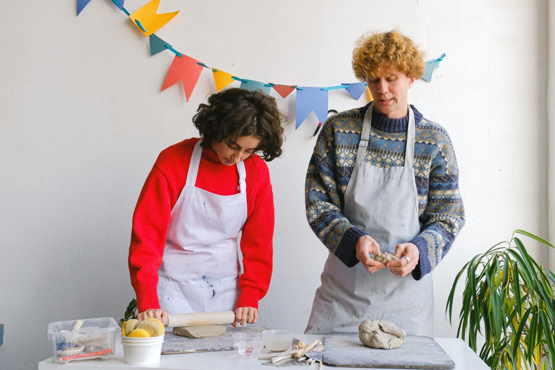 people working in kitchen