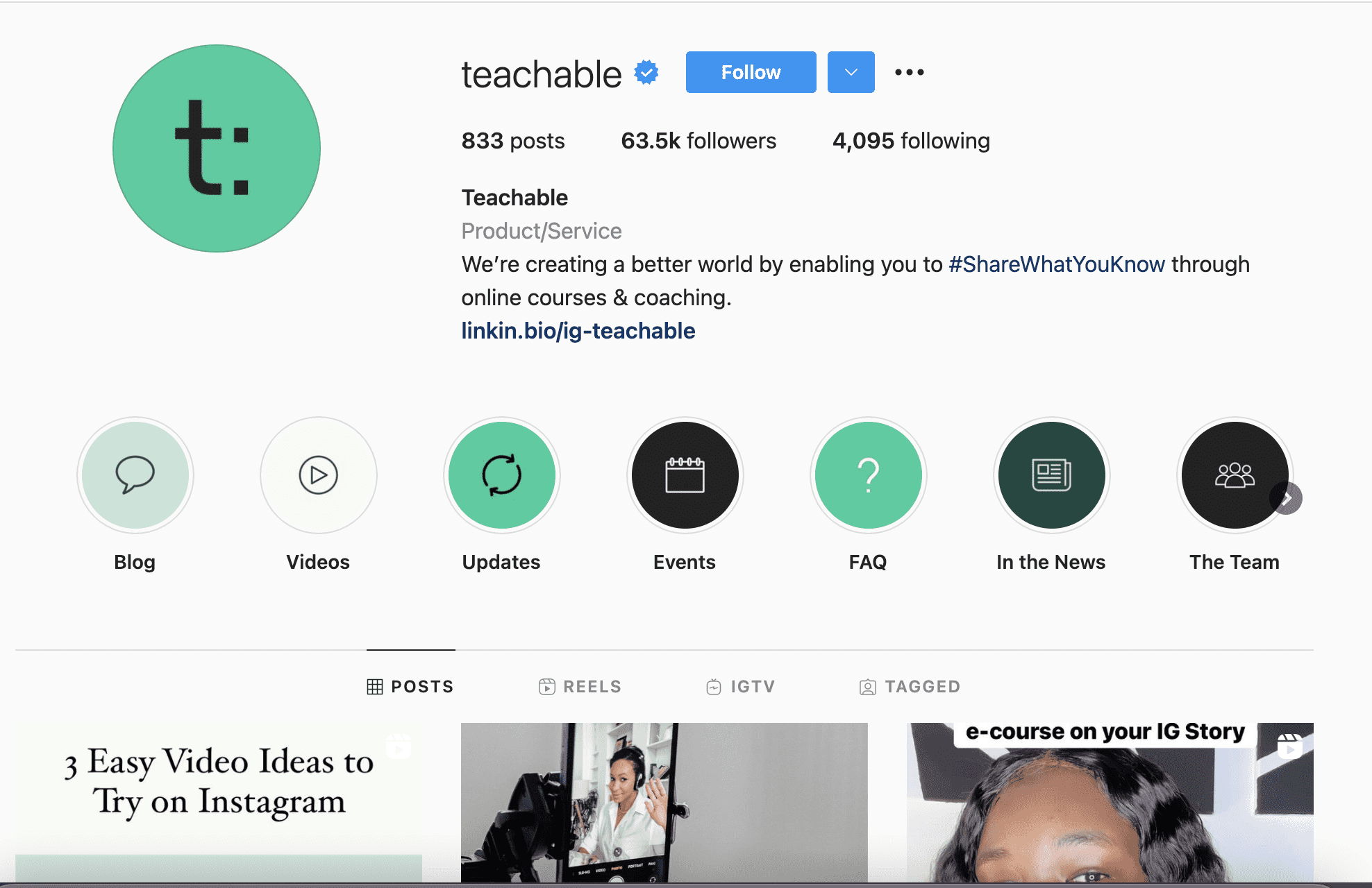 teachable ig