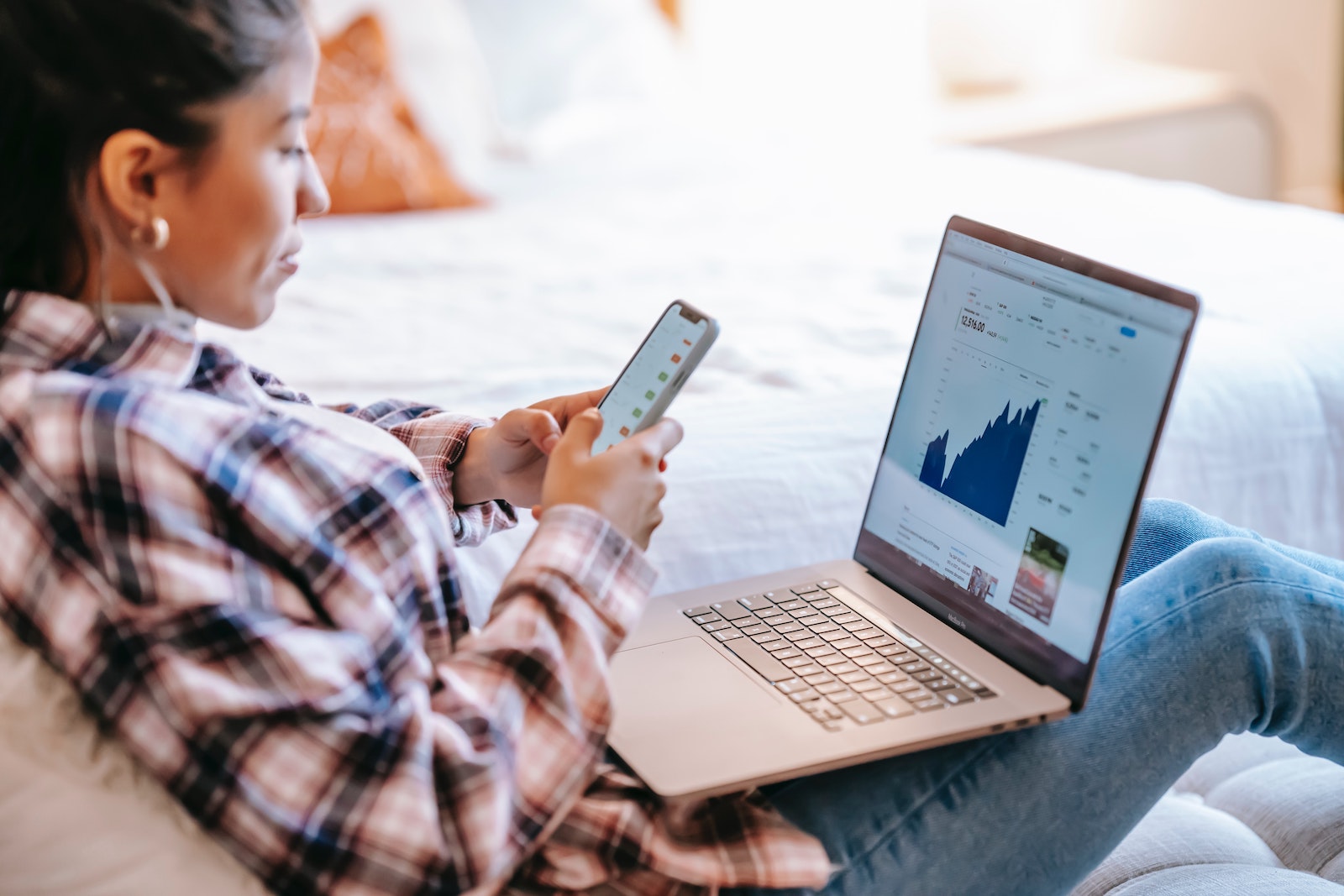 woman working at computer