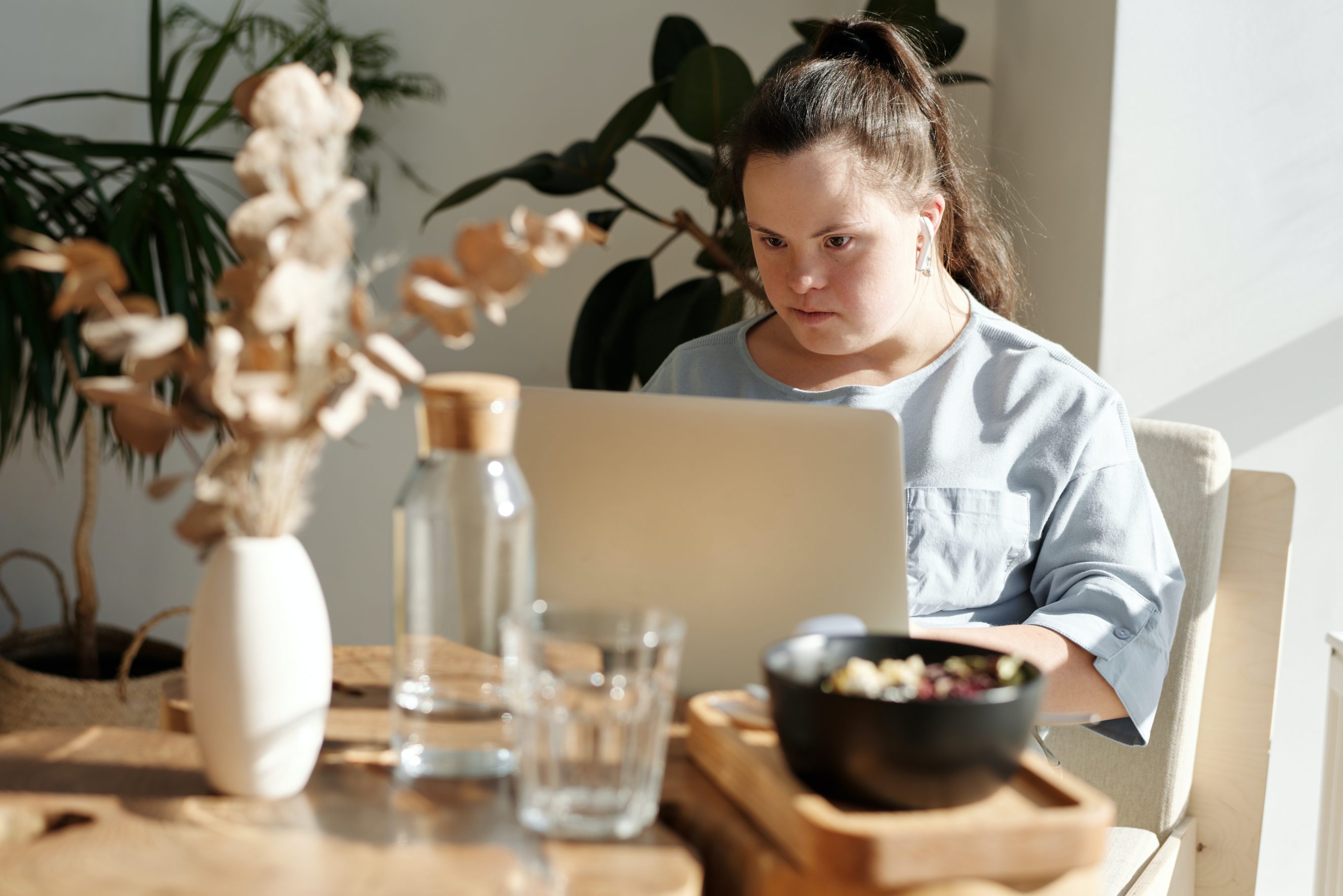 woman at computer