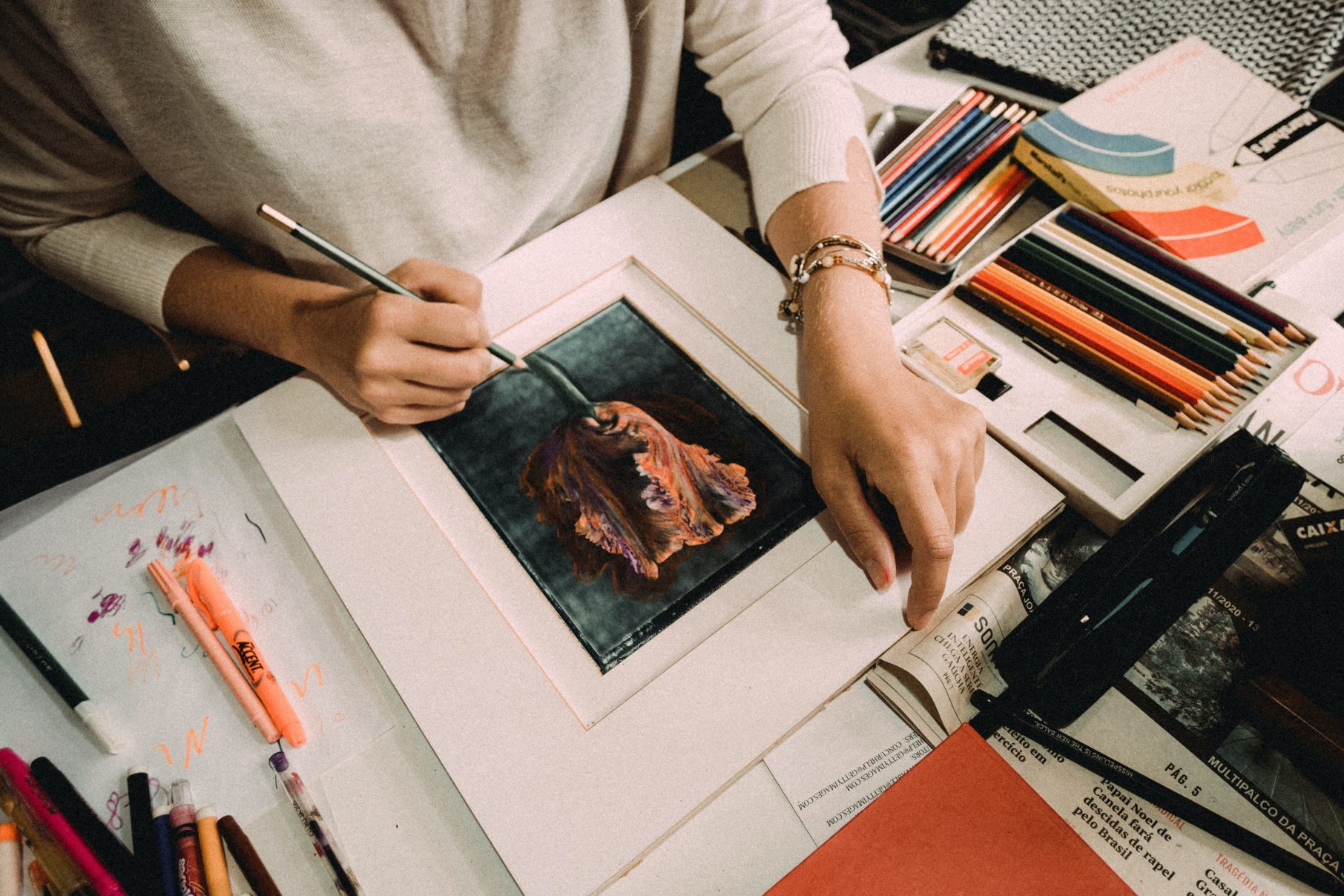 woman painting