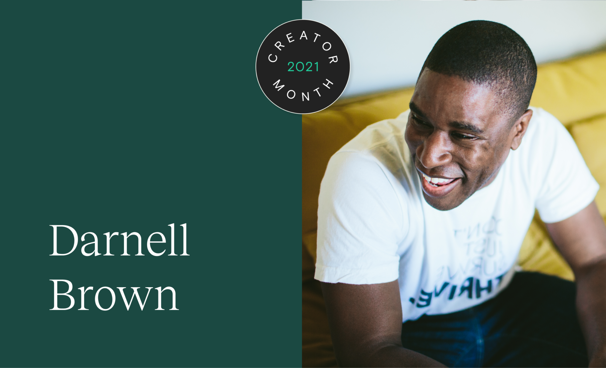 Darnell Brown headshot Creator Month