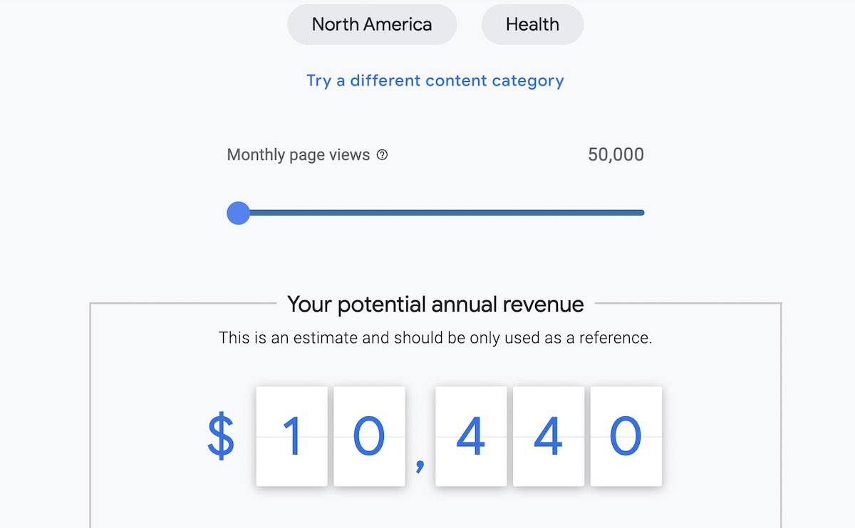 blog ad revenue calculator