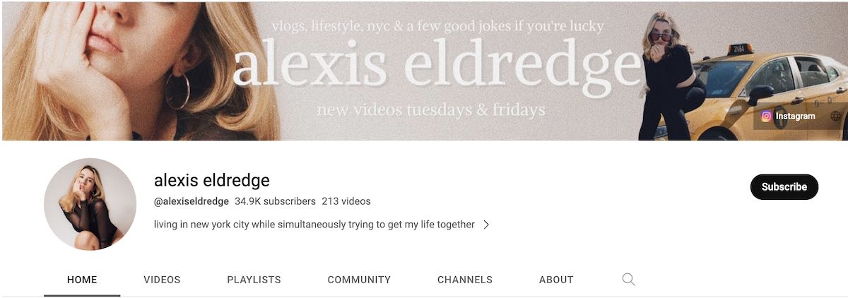 alexis eldridge youtube