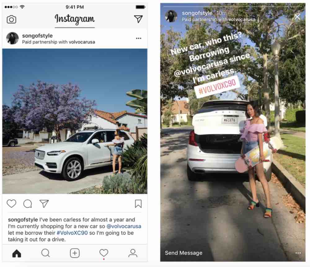instagram sponsored stories