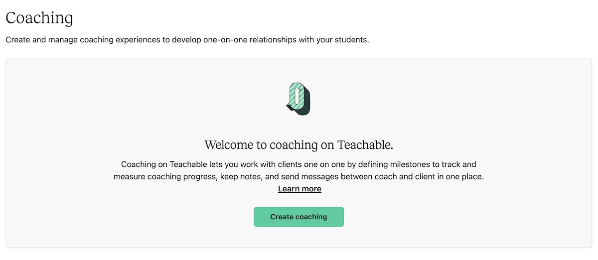 coaching on teachable