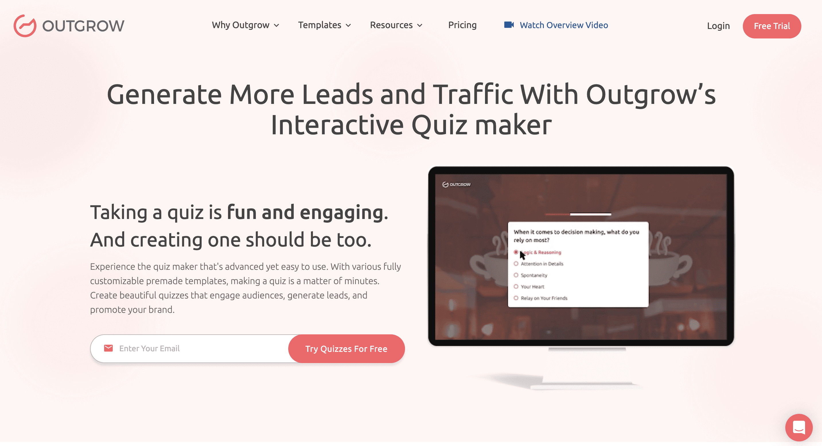 quiz builders: outgrow